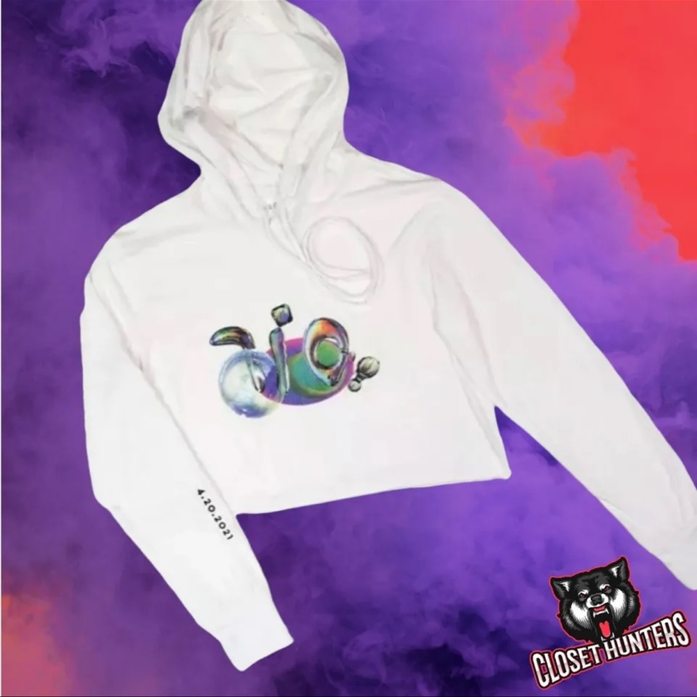 710 Labs 420 Capsule Crop Wmns Hoodie sz XL. Free Shipping RARE SOLD OUT